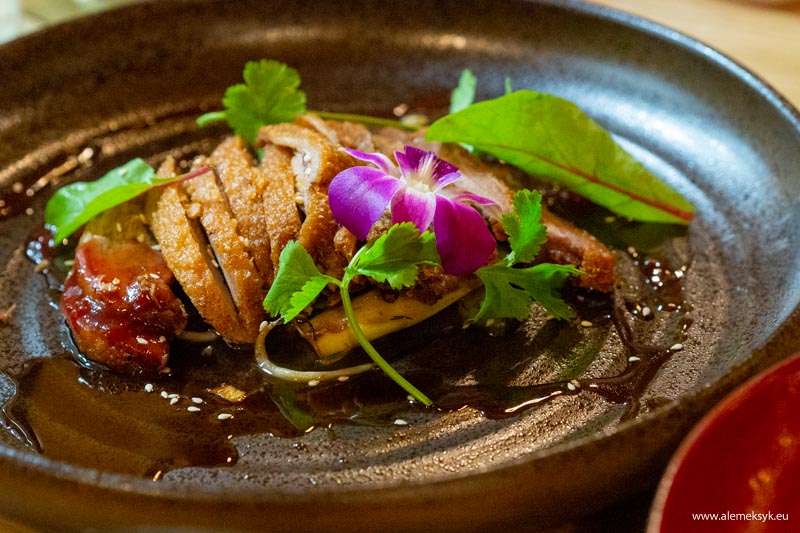 chrupiąca kaczka - menu restauracja inazia sheratron warsaw