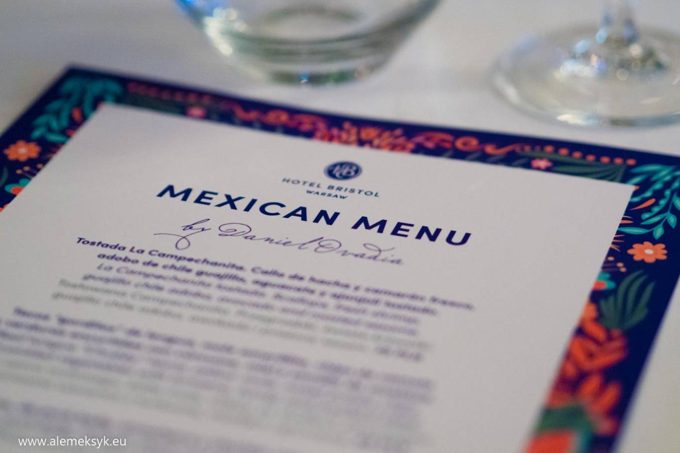 Miesiąc meksykański w restauracji Marconi w hotelu Bristol Warszawa - czyli jak smakuje kuchnia meksykańska w wersji premium