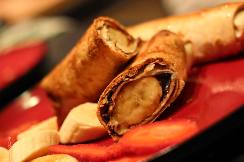Banan w chrupiącej tortilli