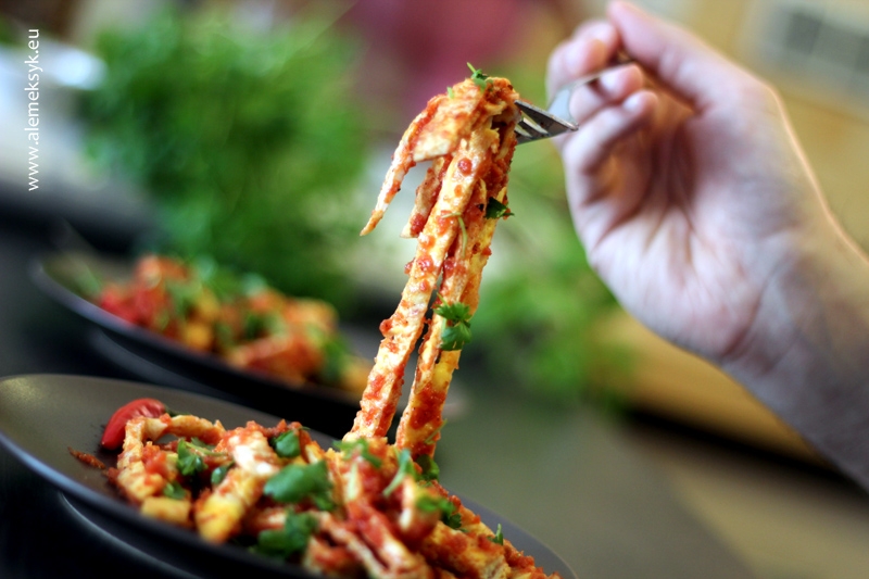 Meksykański omlet a’la tagliatelle