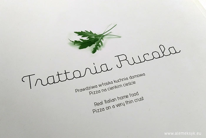 Restauracja Rucola Restauracja Trattoria Rucola na Kruczej - włoska kuchnia - Ale Meksyk!