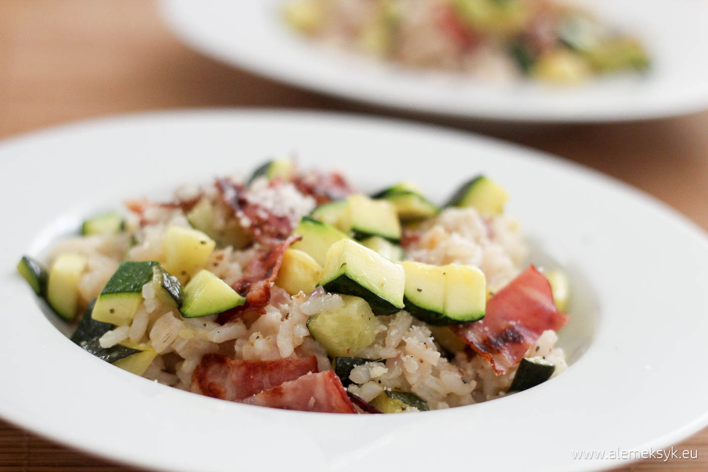 Jesienne risotto z cukinią na cydrze