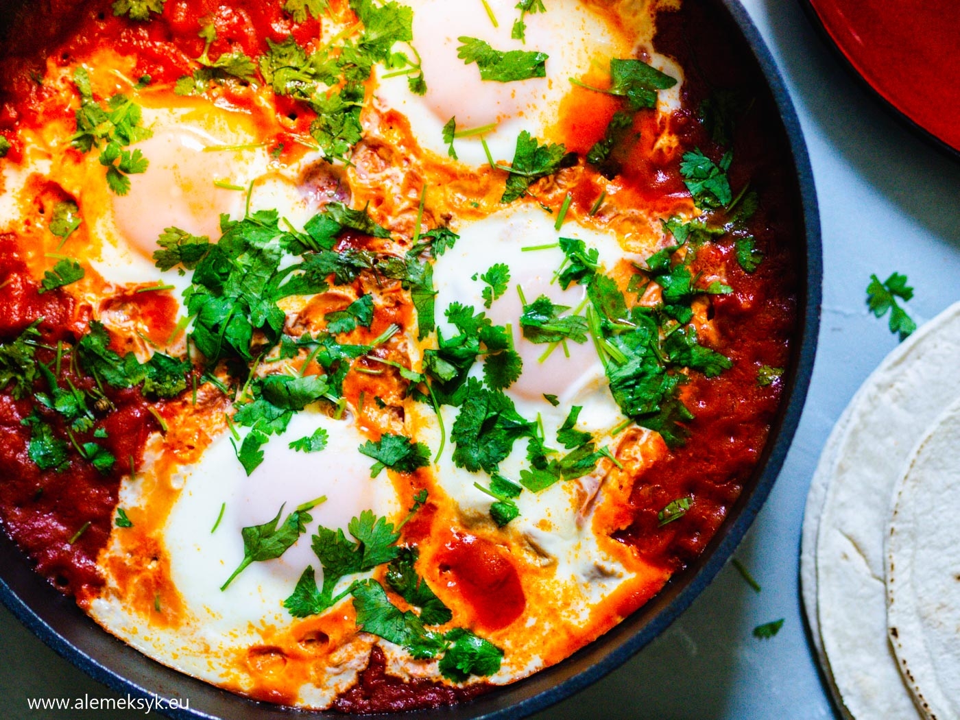 Huevos rancheros czyli jajka farmerskie – shakshuka w Meksyku też jest znana od wieków