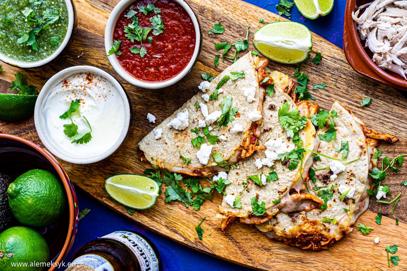 Quesadilla Tinga de Pollo – łatwy przepis na meksykańskie danie z kurczakiem