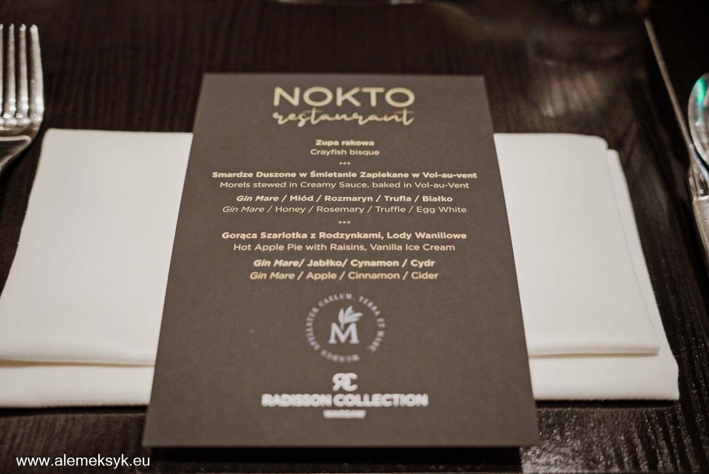 Kulinarna podróż do przedwojennej Warszawy – nowe menu w restauracji NOKTO Radisson Collection Warsaw