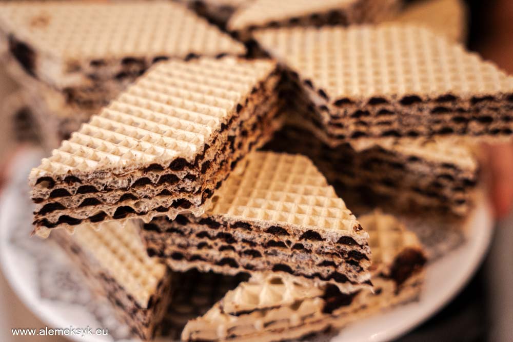 Przepis na andruty inaczej pischinger z masą kakaową – wersja z mlekiem w proszku