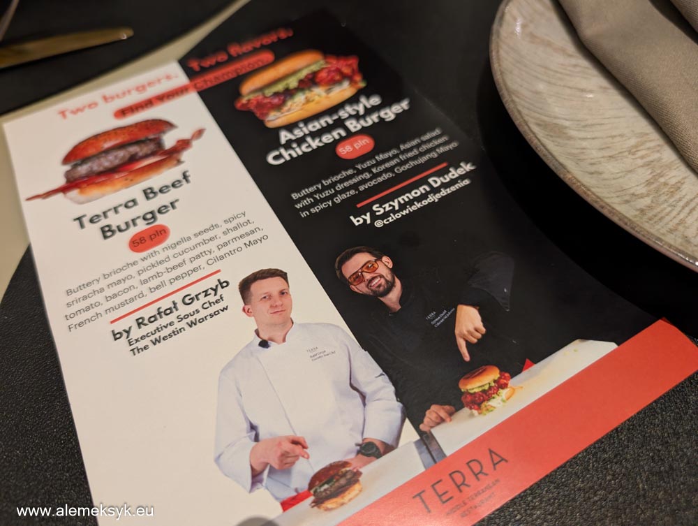 Burgerowe starcie w restauracji Terra Westin – czyli kiedy wchodzisz „w ciemno” i wychodzisz absolutnie zachwycony