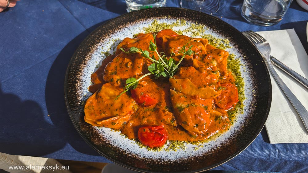 Torellacci lobster w restauracji Liska w Marsaxlokk