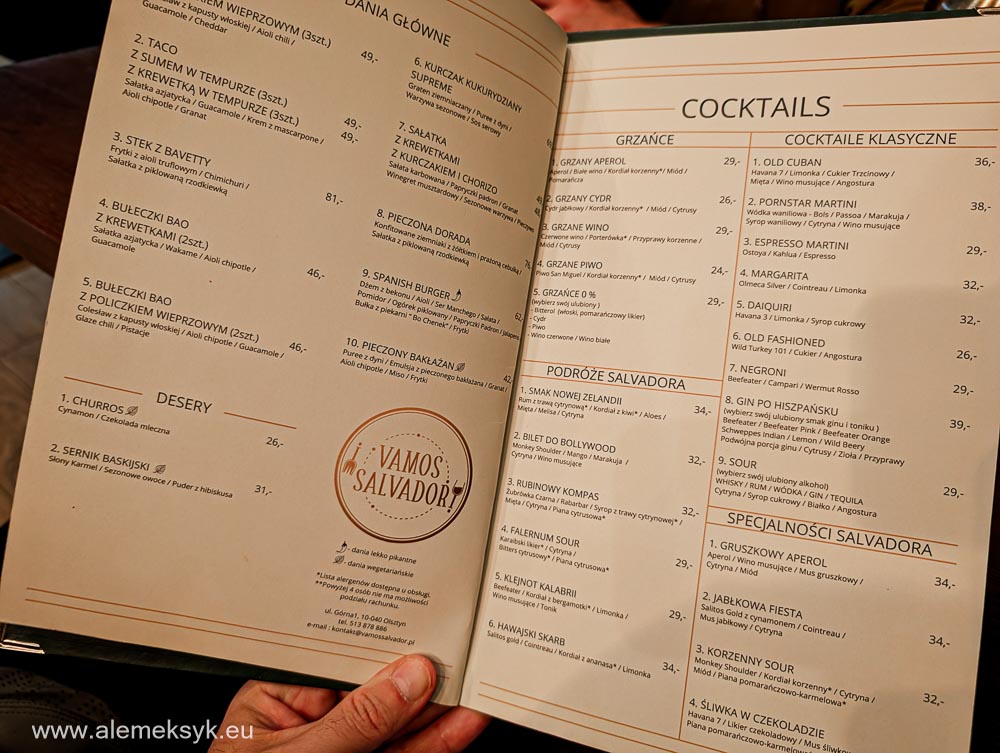 Vamos Salvador Olsztyn Restauracja